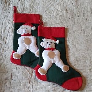 Christmas Bear stockings